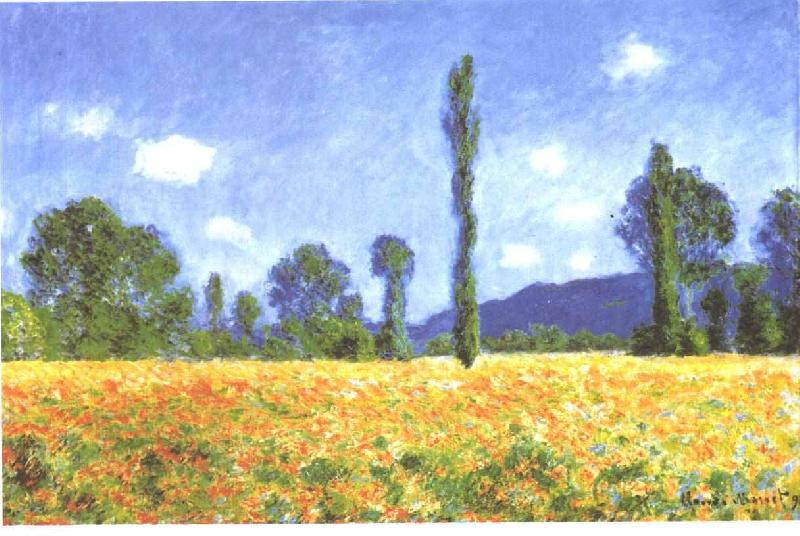 Claude Monet Champ de coquelicots a Giverny oil painting image